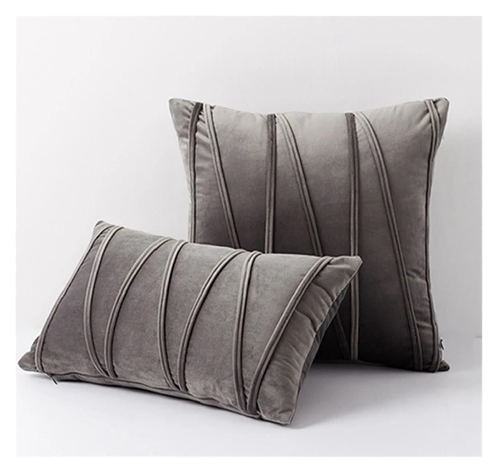 BTGYTTKL Throw Pillowcase 2PCS Decorative Plush Velvet Throw Pillow Covers