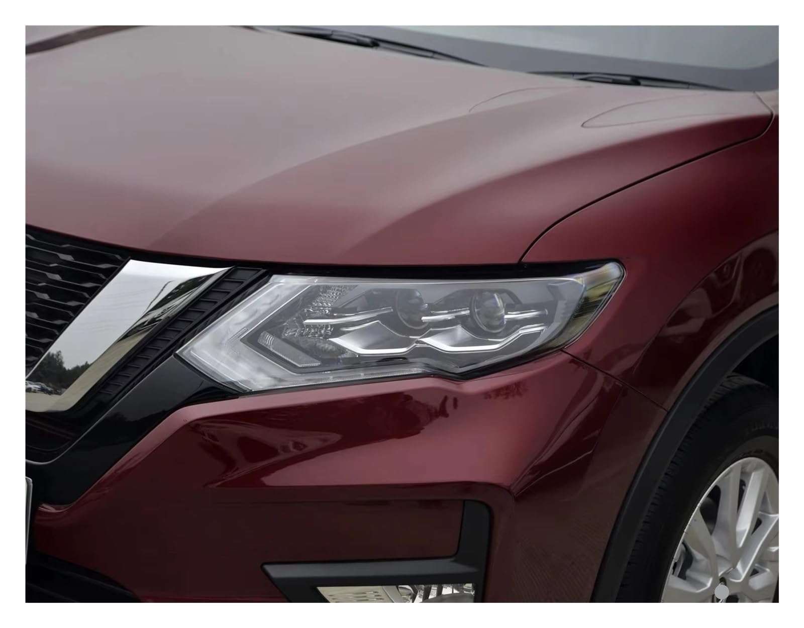 Paralume Trasparente Per Fari Anteriori Coprifaro Per Nissan Per X-Trail 2017 2018 2019 2021 Auto Copertura Faro(Left Side)
