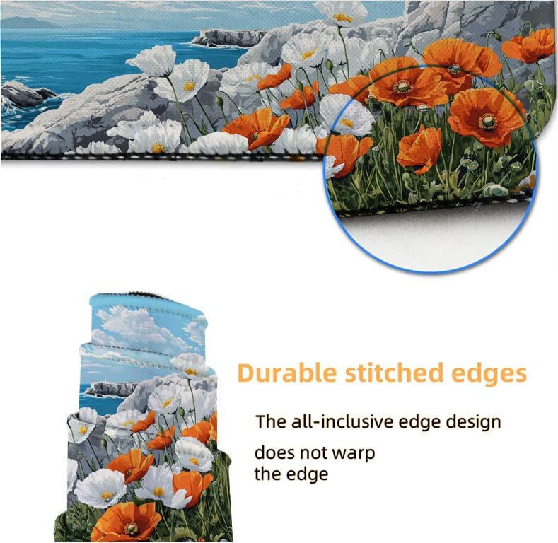 Tapis de souris de précision étanche avec surface lavable et base stable - 6