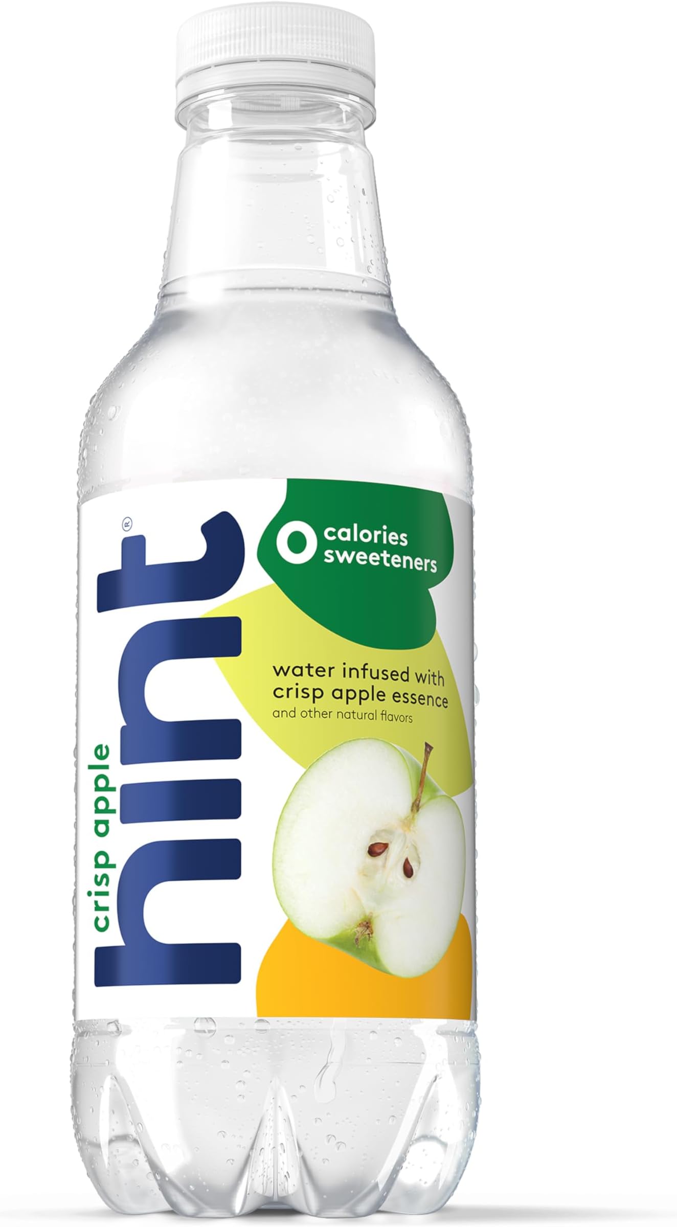 Hint Bottled Water, Crisp Apple - Purified Flavored Water with Zero Calories, Sugar Free, Natural Flavors - 16 Fl Oz