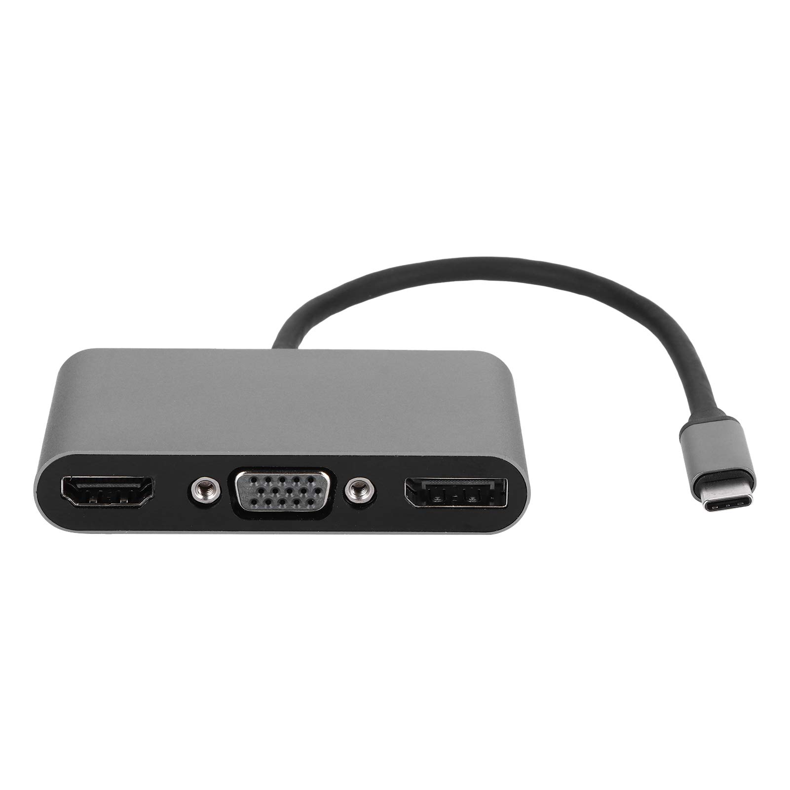 Docking Station 4K con Hub USB PD VGA, Adattatore Multifunzione di Tipo C per Notebook, Estensione Display Multischermo MST in Lega di Alluminio