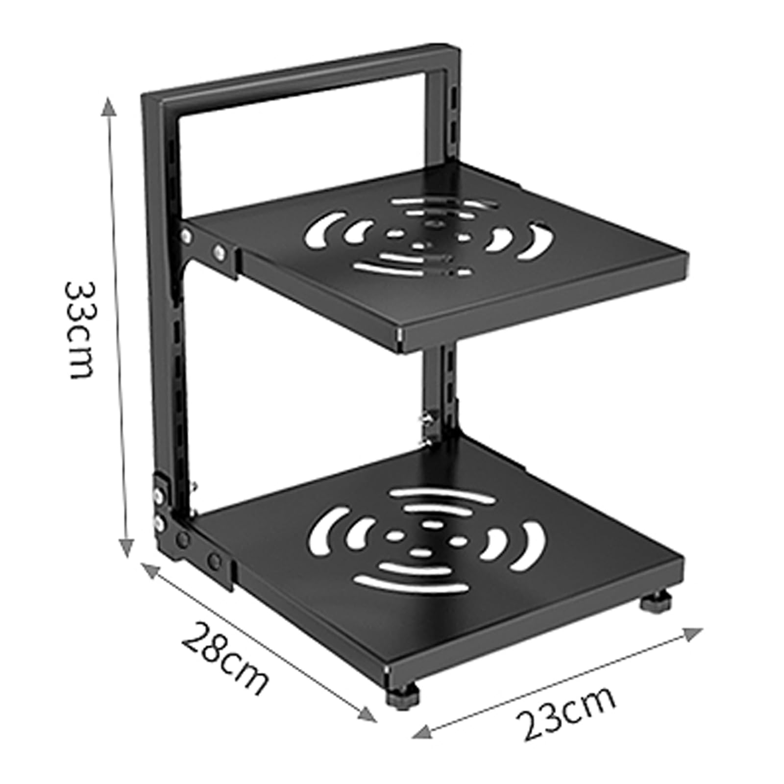 Organizador de ollas y sartenes, organizadores de Rejillas para ollas, Soportes Ajustables para Tapas de ollas y Rejillas para sartenes para organización y Almacenamiento de la Cocina, 2 ca