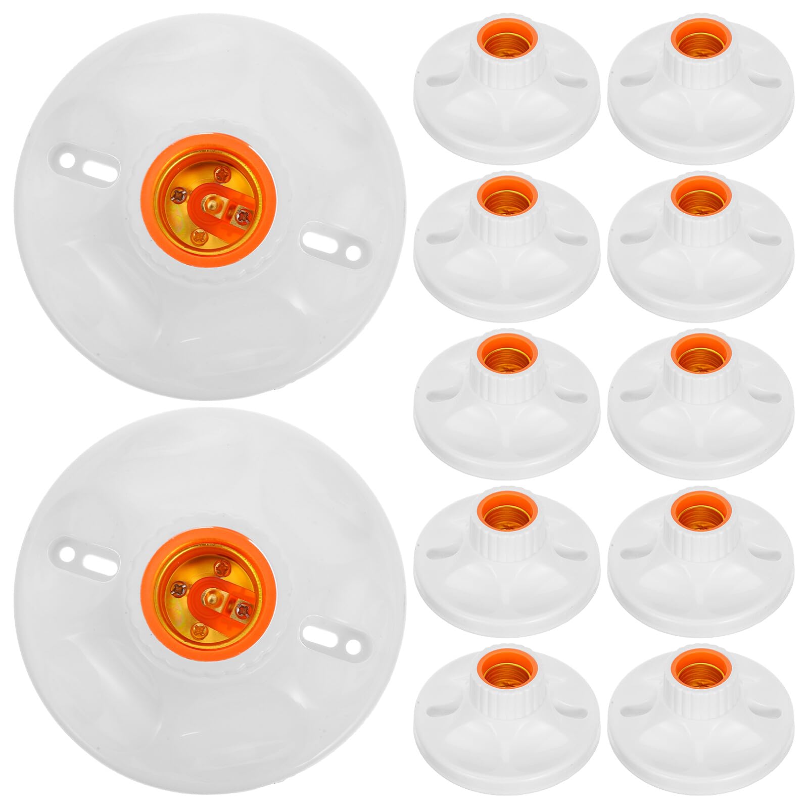 Anneome 24 pièces Douille Culot Lampe Robuste Support Ampoule à Vis pour Plafonds et Lampes Murales Polyvalente Sécurisée