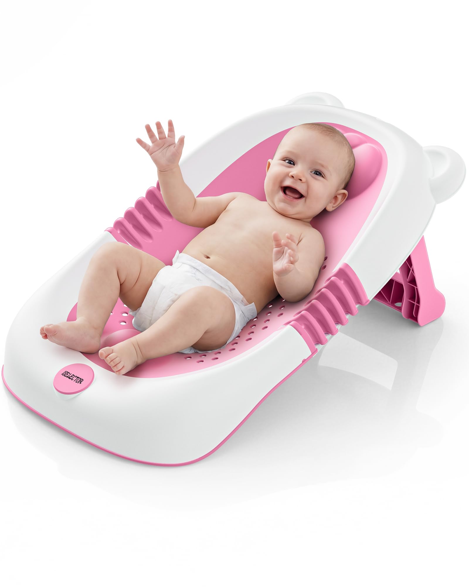 Baby Bath Support Foldable Baby Bathtub Bath Tub for Newborn Infant Baby Bath Seat with Non-Slip Suction Cup