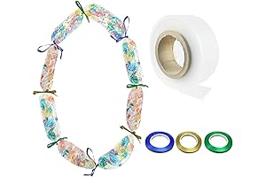 CIEOVO 2 Inch x 328 Feet Poly Tubing for Lei