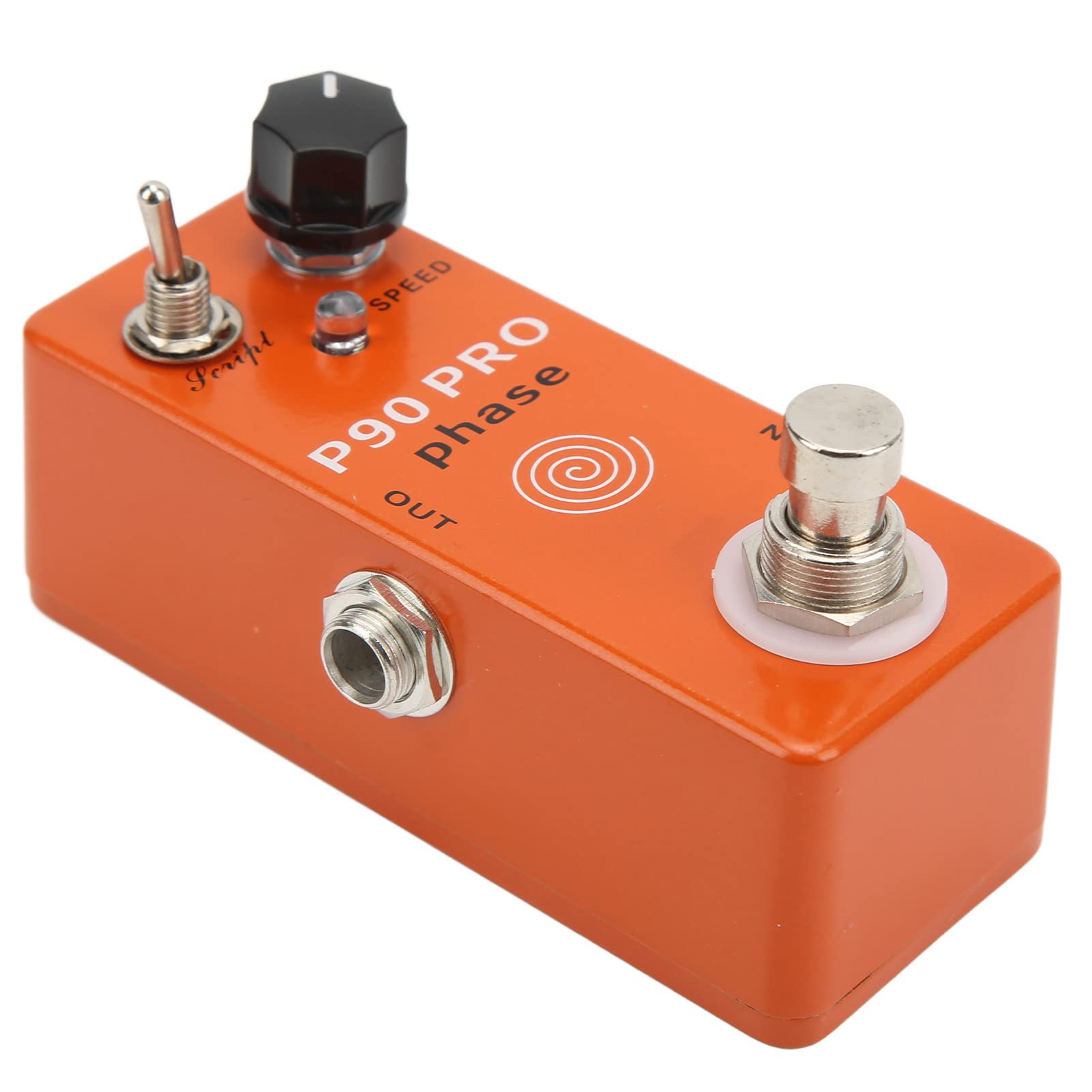 RiToEasysports Pedal de Efectos de Guitarra, Efecto de Fase True Bypass, Perilla de Ajuste de Velocidad de Metal, Pedal Phaser para Guitarra Eléctrica