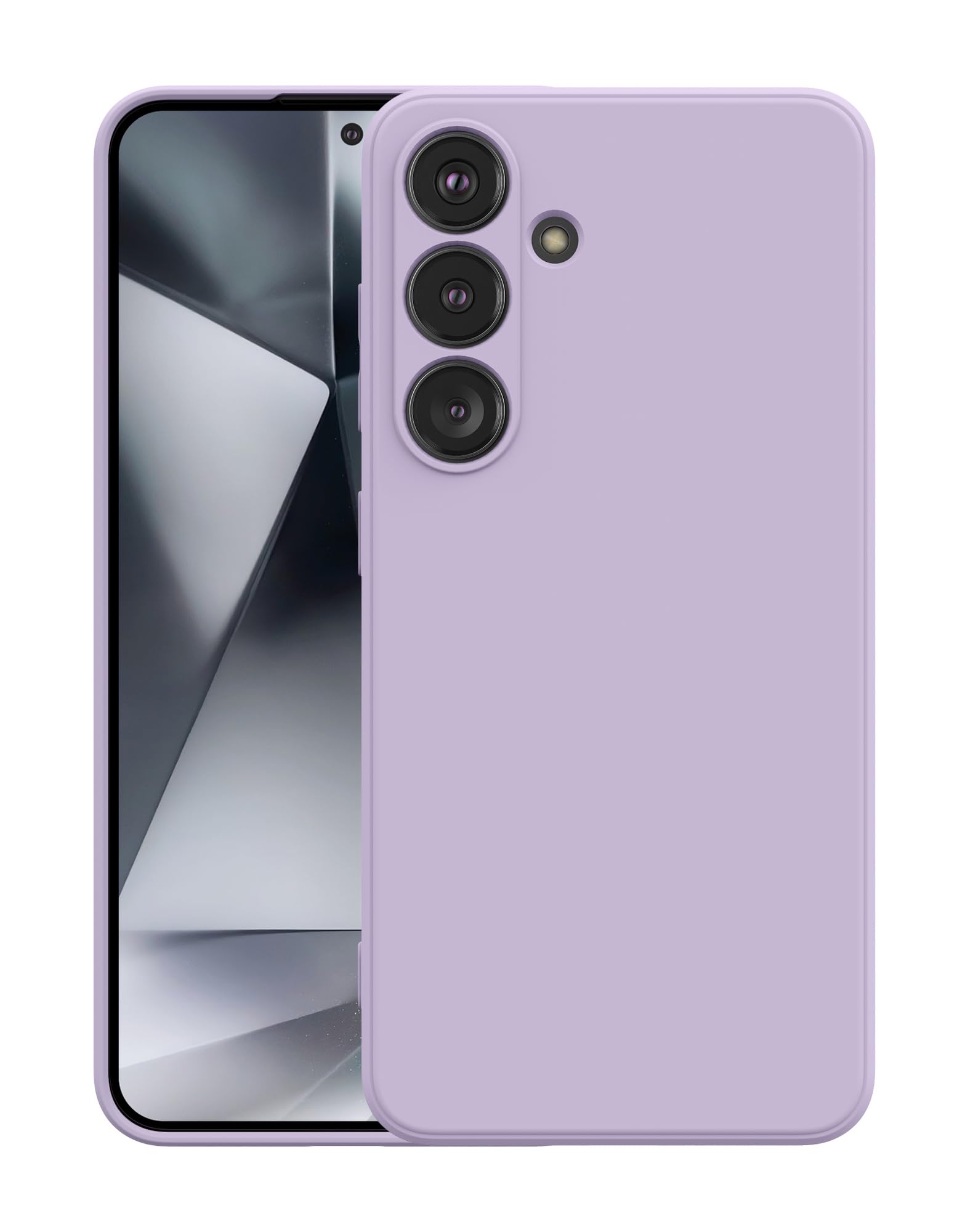 Foluu Silicone Case for Samsung Galaxy S24 Plus, Liquid Gel Rubber Bumper Case with Soft Microfiber Lining Cushion Slim Hard Shell Shockproof Protective Cover for Galaxy S24 Plus 5G 2024 (Purple)