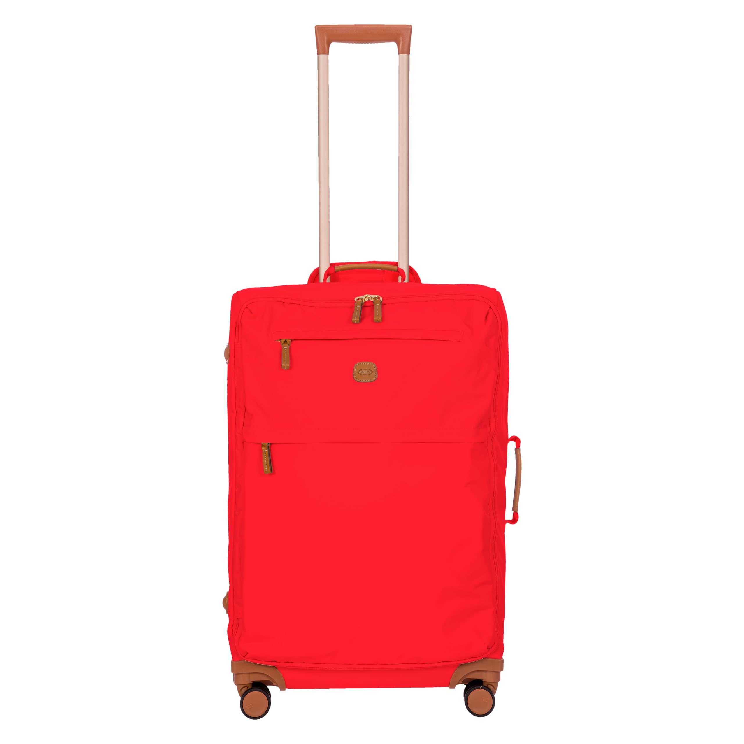Bric's X-Bag Large Spinner with Frame - 27 Inch - Suitcases with Wheels - Checked Luggage - Red