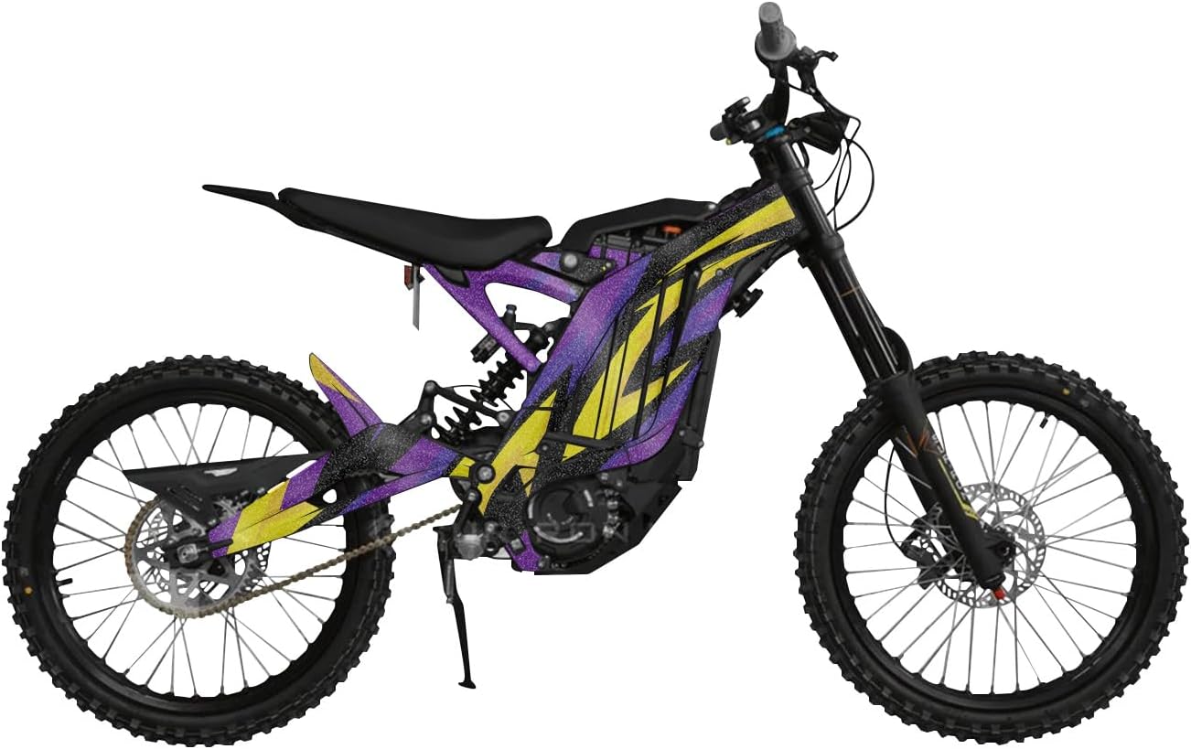 Glossy Glitter Surron Light Bee Graphics Kit Wrap - Wild Abstract - Sur-Ron Skin - Premium 3M Vinyl Protective Wrap Decal Cover - Easy to Apply | Crafted in The USA by MightySkins