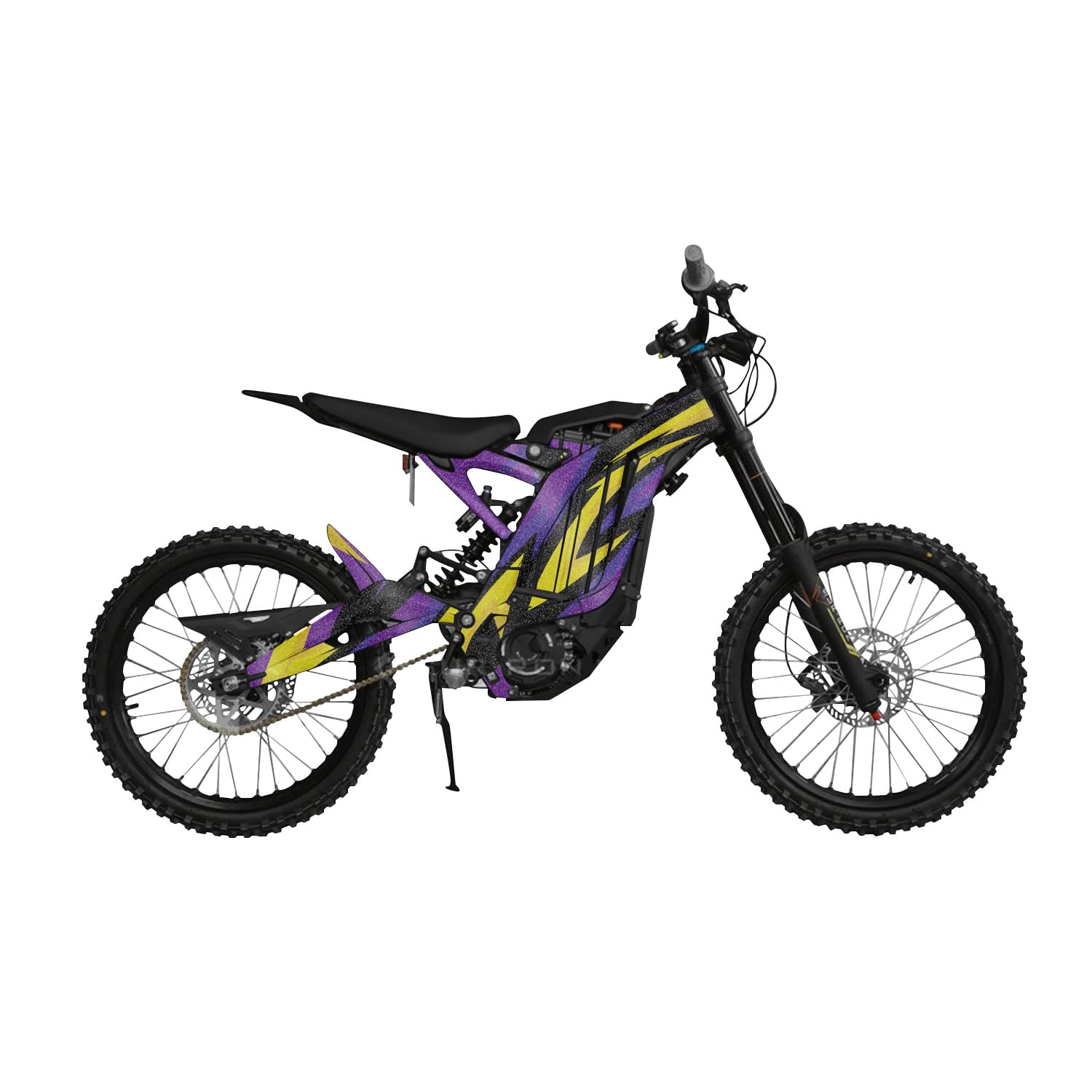 Glossy Glitter Surron Light Bee Graphics Kit Wrap - Tribal Purple - Sur-Ron Skin - Premium 3M Vinyl Protective Wrap Decal Cover - Easy to Apply | Crafted in The USA by MightySkins