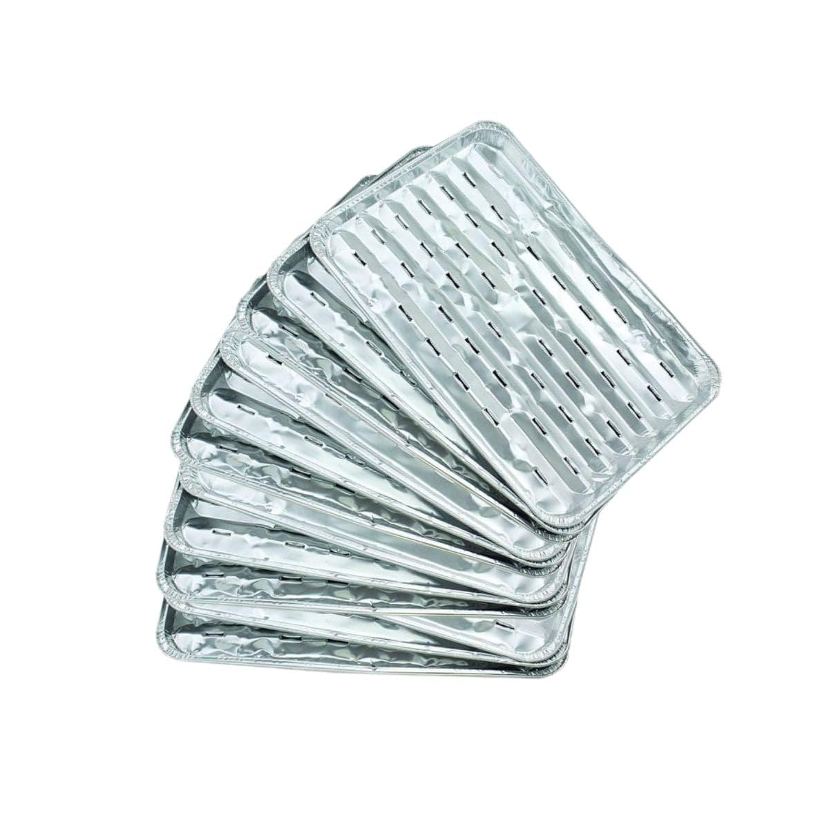 Fackelmann 9943350 Aluschalen, Aluschale, Schalenset, Aluminium, Silber, 34,5 x 23 x 2 cm, 20 Stück