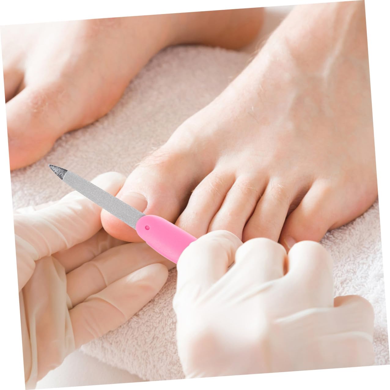 ULTECHNOVO Lima per Unghie Professionale Pieghevole, 8 Pezzi, Piccola Lima a Doppio Lato in Metallo, per Manicure, Pedicure e Pulizia Unghie Sottili