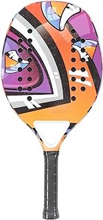 LUZLED Paddle Tennis Racket, Padel Racket Comfortable Handle Carbon Fiber Fashionable Tennis Paddle, EVA Memory Foam Core Beach Tennis Racket Padel Tennis Racquets for Home School Gymnasium