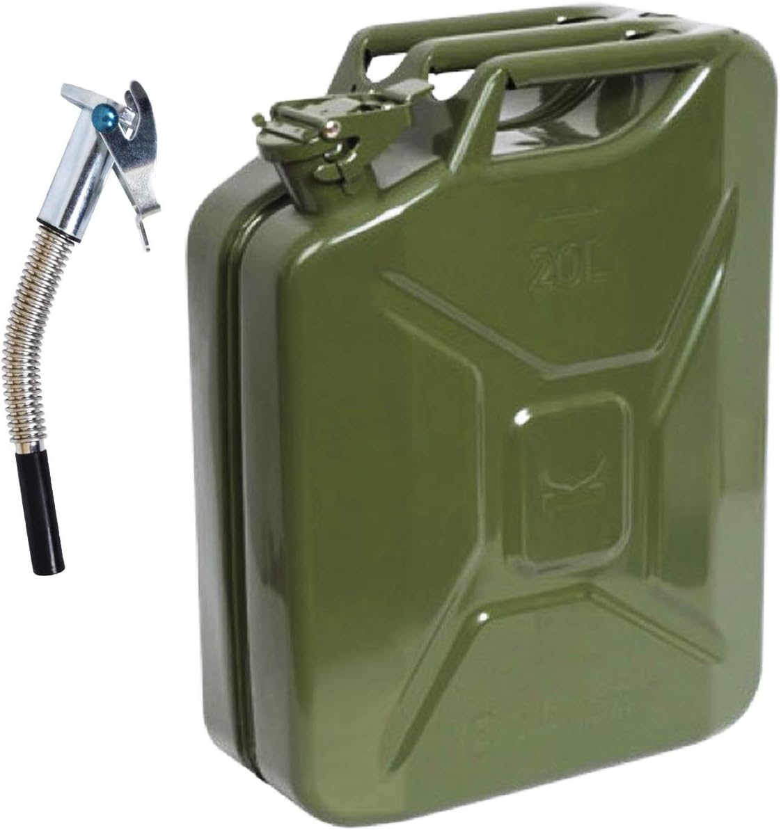 Tanica Carburante Verdelook 20L Metallica Verde - Omologata UN Per Benzina E Diesel, Chiusura Antigoccia - Foto 11