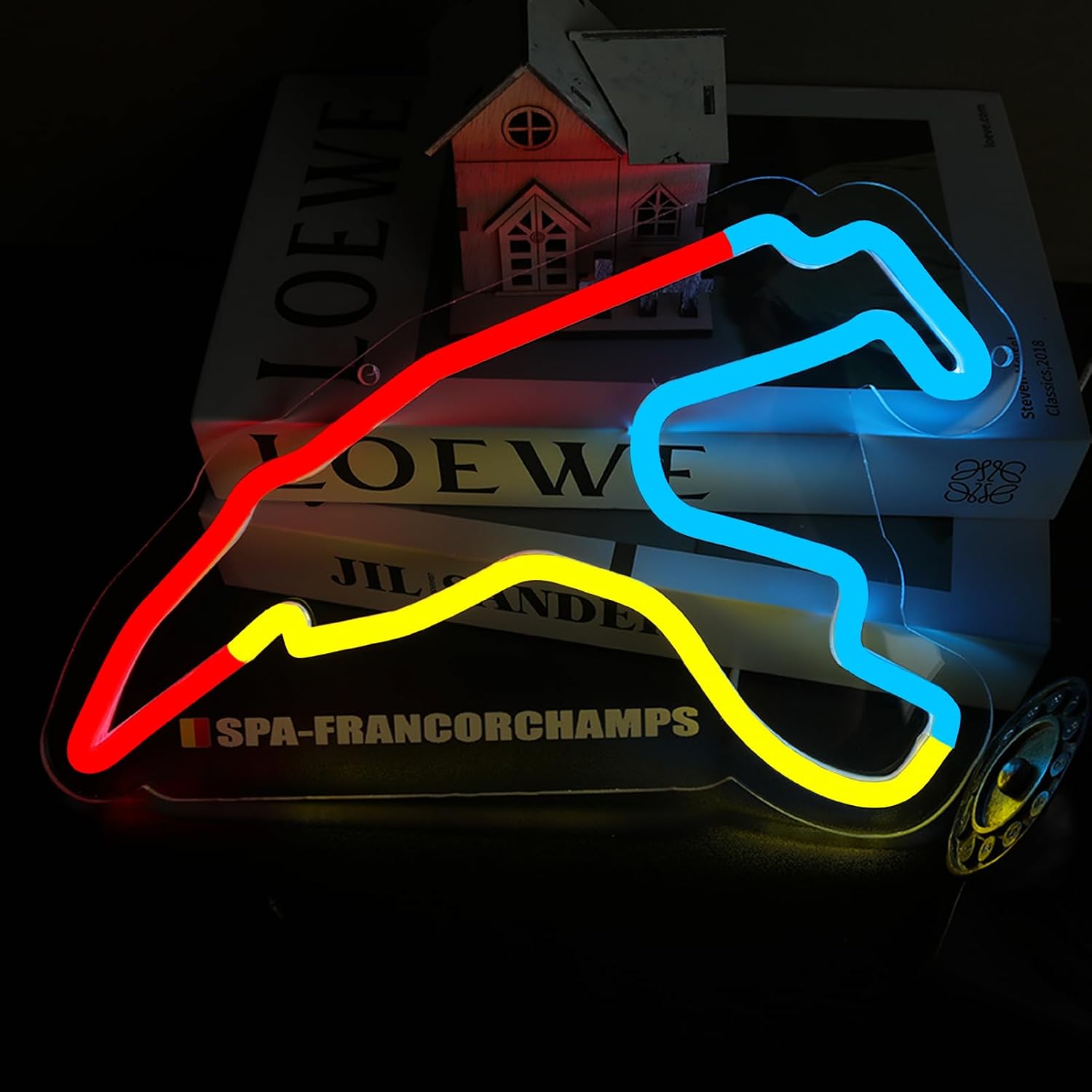 Circuit Track Neon Sign Racing Car LED Neon Light for Bedroom Gaming Room Man Cave Decor,Dimmable Automotive Theme Neon Light for Garage Bar Ideal Gift for Motorsport Fans image 2