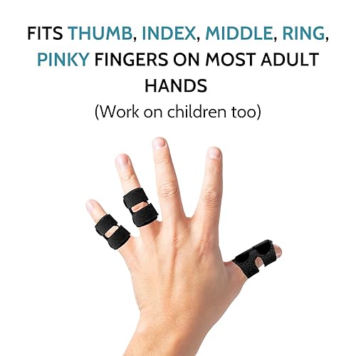 Miniatura 2 de 5 férulas para el dedo del pulgar, férulas de gatillo, soporte para el dedo, dedo de mazo lesionado, dedos rotos para enderezar, alivio del dolor,