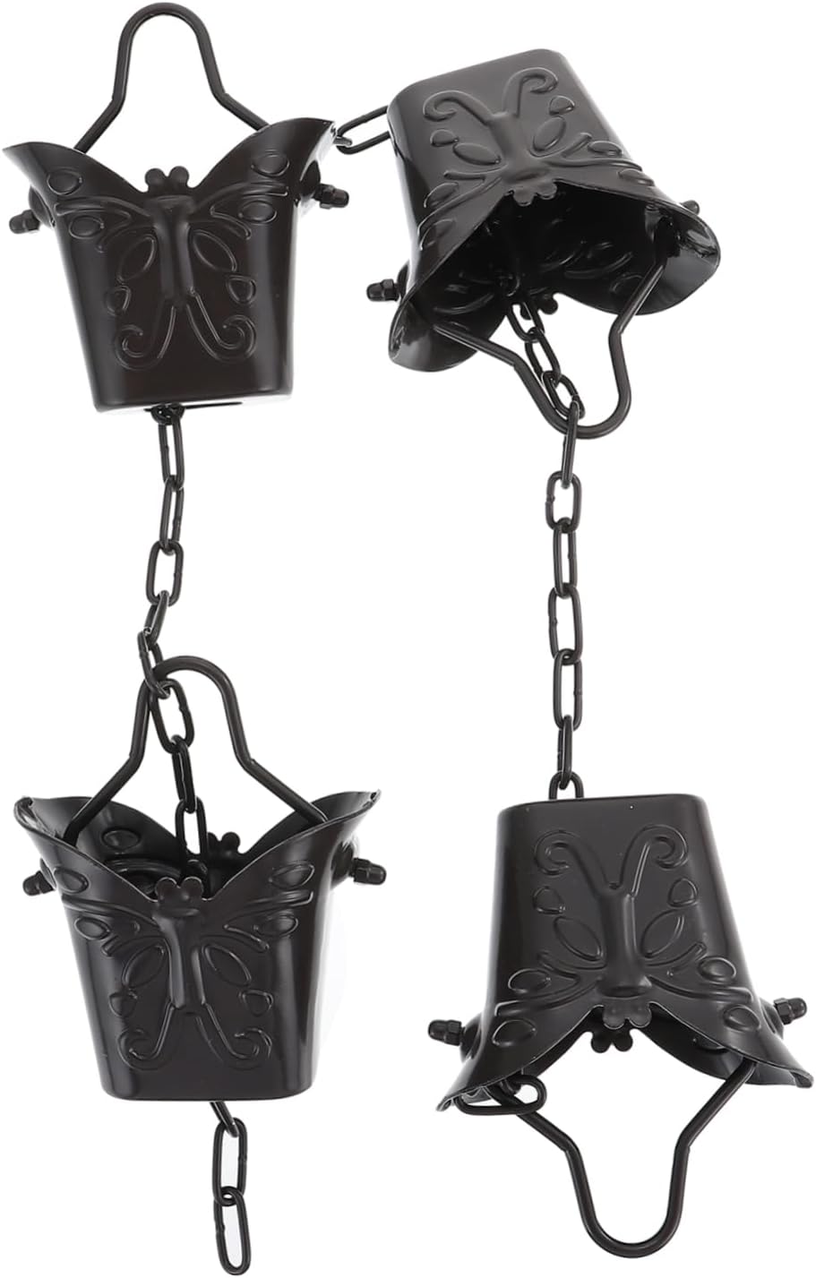 Replacement Rain Chains Rain Chains for Gutters from Gutter Rain Chain Large Rain Chain with Hooks Decorative Outdoor Rain Chain Basin Chain Gutter Garden Aluminum Alloy
