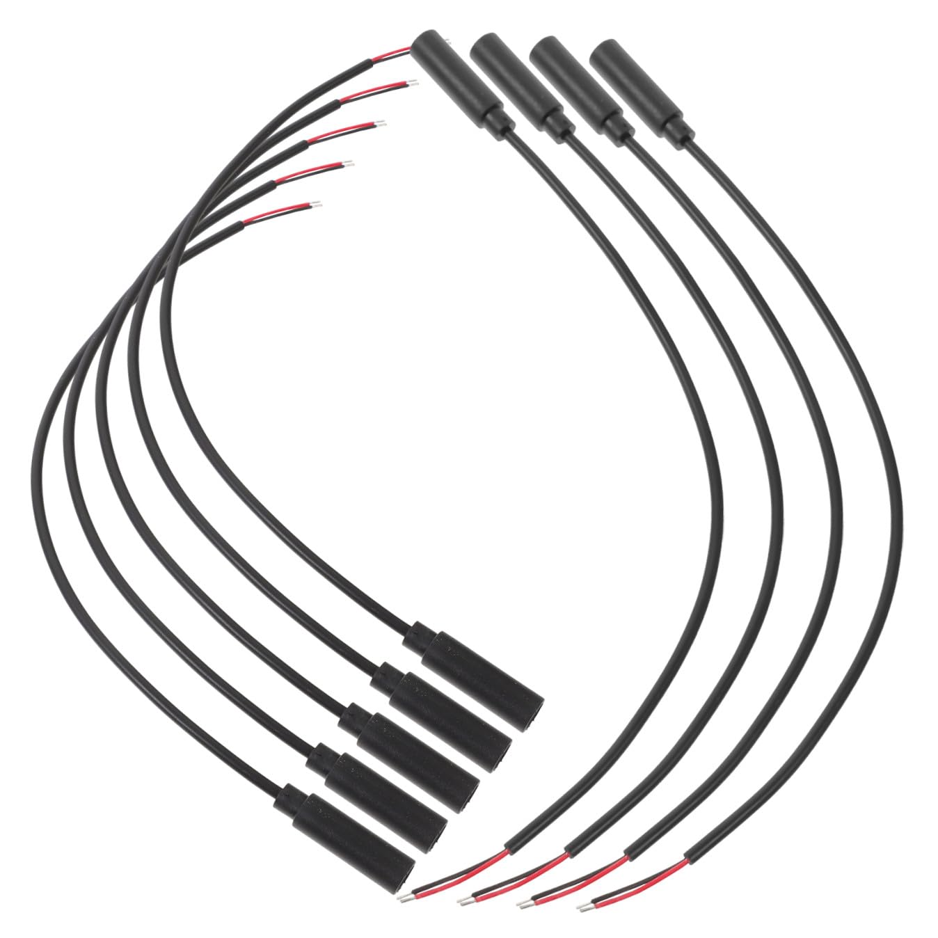 PartyKindom 50pezzi Cavo Audio Femmina Filo Per Cuffie e Microfoni Facile Da Installare e Resistente Compatibile Con Dispositivi Musicali e Gaming Nero