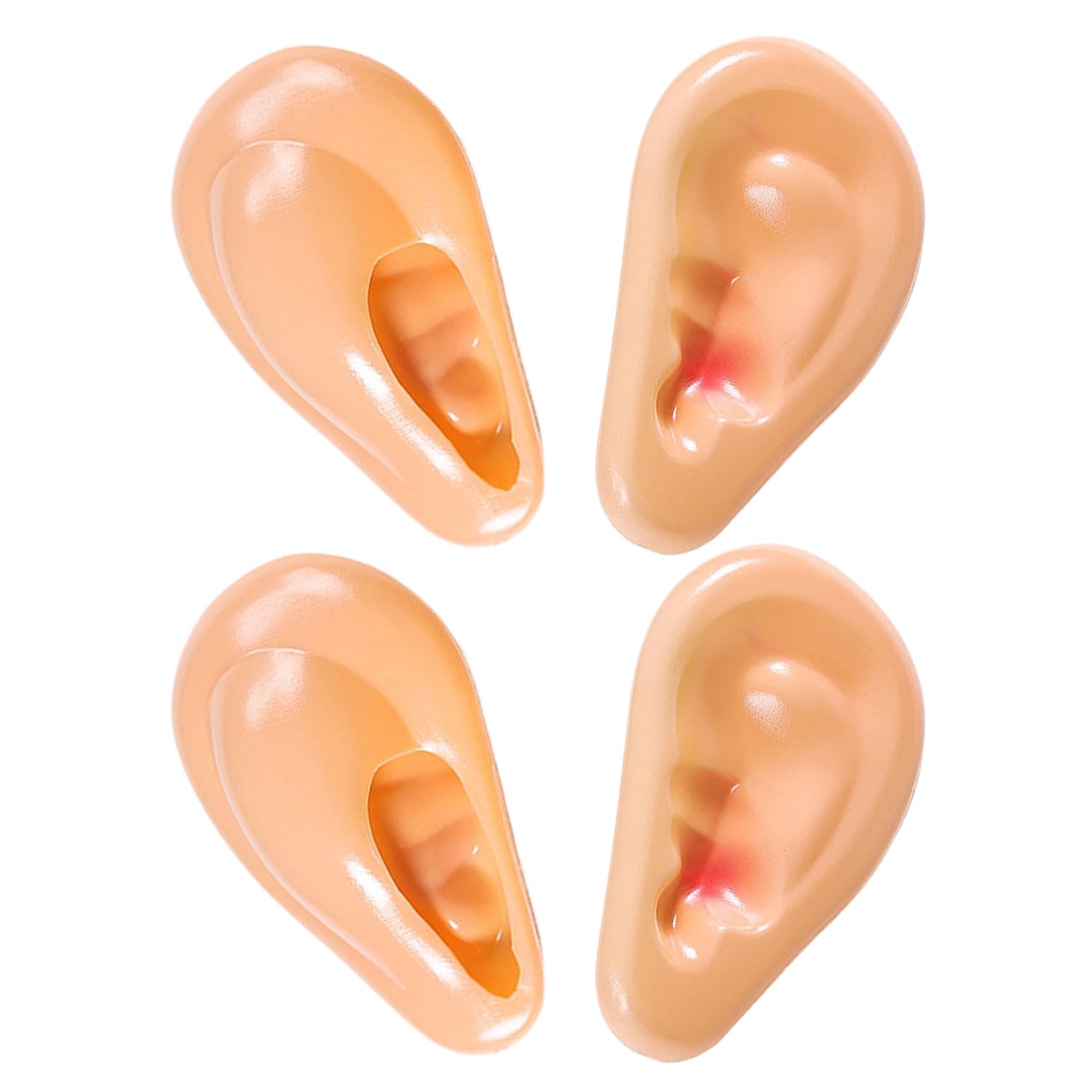 NAUZE 2Pairs Halloween Pig Ears Soft Simulation Ear Model Pig Ears Prop Cosplay Accessory Funny Party Favors for Adults Kids Halloween Costume