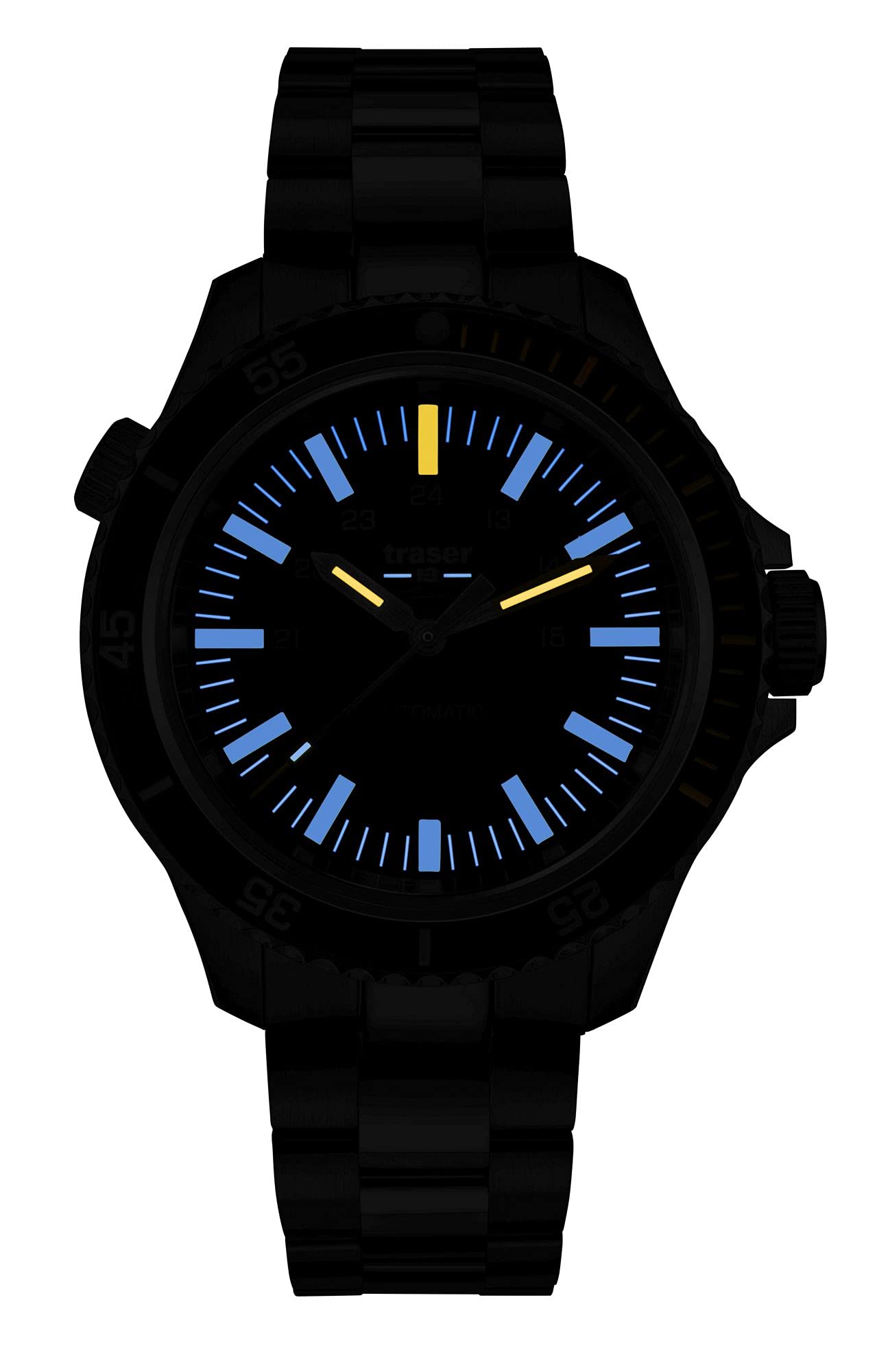 Traser H3 P67 Taucheruhr Automatik 500m, Zifferblatt: grau / T100 / Set mit Spezialbox, Wechselarmband und Verlängerung, Armband