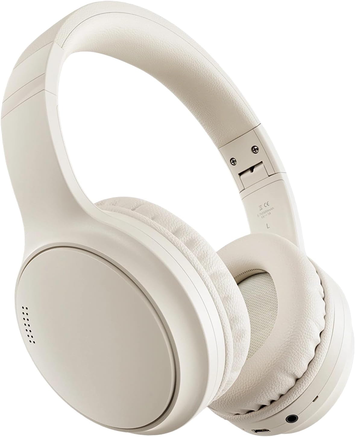 Bluetooth ヘッドホン ワイヤレスヘッドホン ANC アクティブノイズキャンセリング 60時間使用 オーバーイヤーヘッドホン 僅か180g 軽量設計 密閉型 HIFI音質 音漏れ防止 マイク内蔵 折りたたみ 有線 無線 両用 通話 音楽 動画 語学勉強 ゲーミング 人気 ギフト誕生日 プレゼント Bluetooth 5.3 ステレオ ヘッドフォン 男女兼用 日本語説明書 アイボリーホワイト