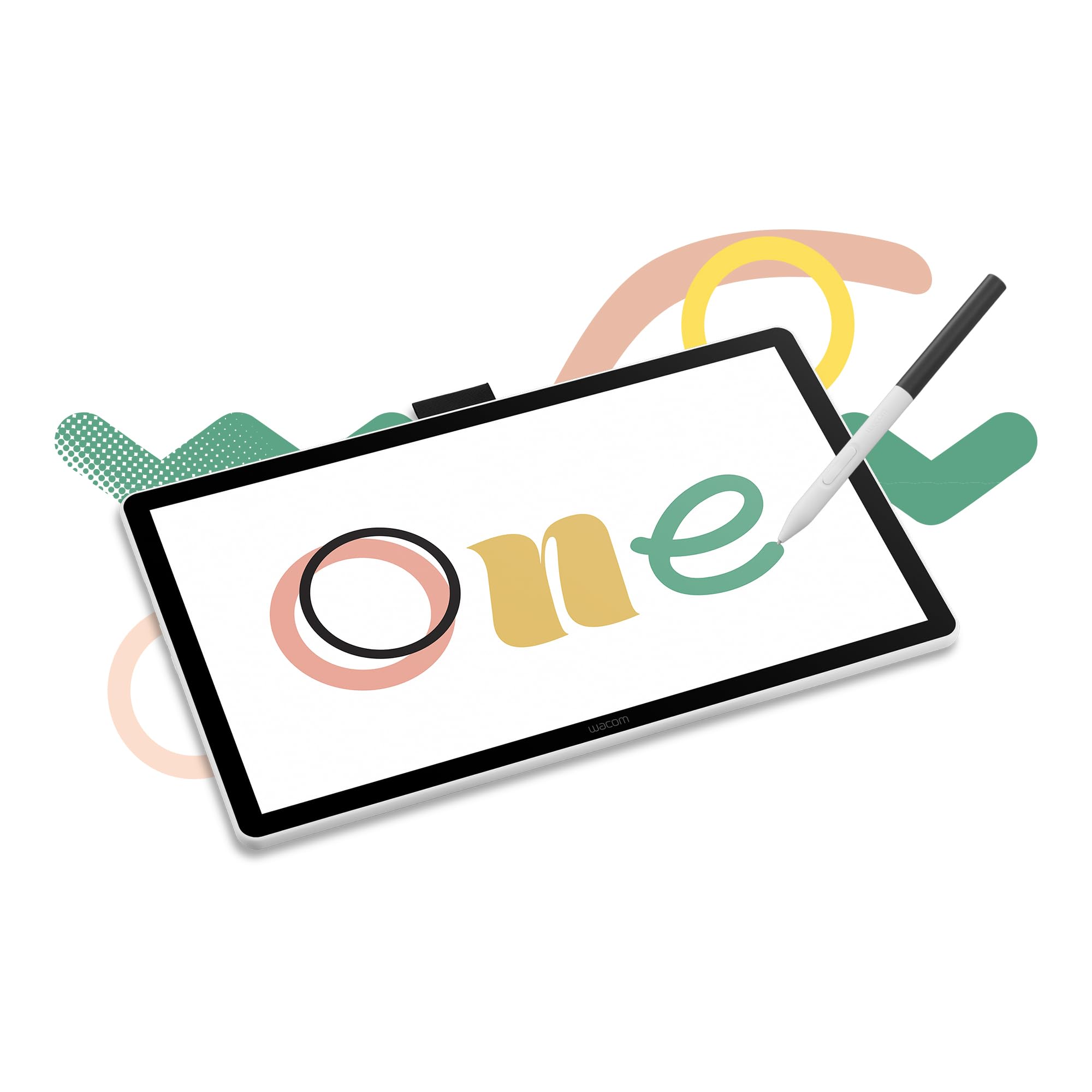 Wacom One 14 Tavoletta grafica con display – 14″ Full HD con penna senza batteria, display antiriflesso & software incluso – Compatibile con Windows, macOS & ChromeOS