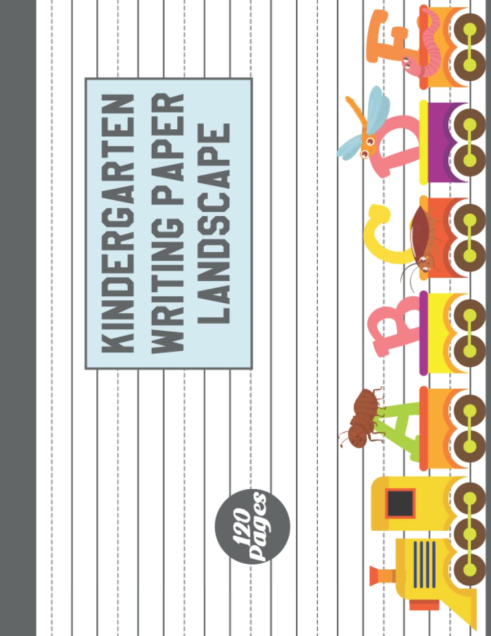 Kindergarten Writing Paper Landscape: With Dotted Lines For Kids Kindergarten Writing Paper For Kids