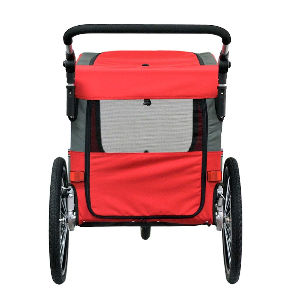 PAPILIOSHOP ZETA: Rimorchio Multifunzionale per Bici, Carrello Passeggino per Trasporto di Cani e Animali, Ideale per Avventure all'Aria Aperta