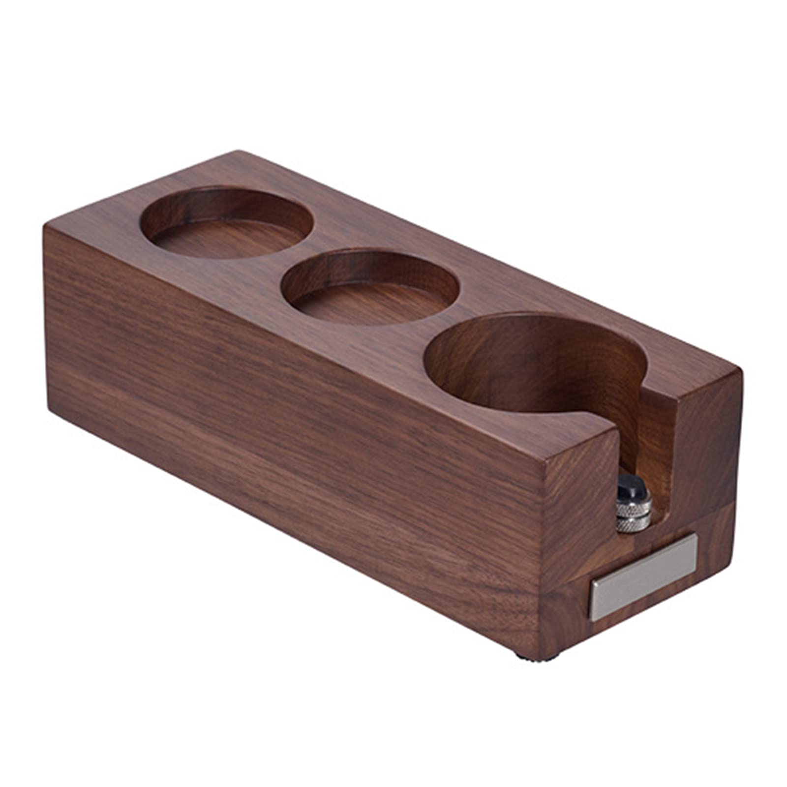 Kalttoy Tamper Holder Base Espresso Machine Accessory Wood Tamper Mats Station Restaurant Coffee Maker Wood Coffee Filter Holder Espresso