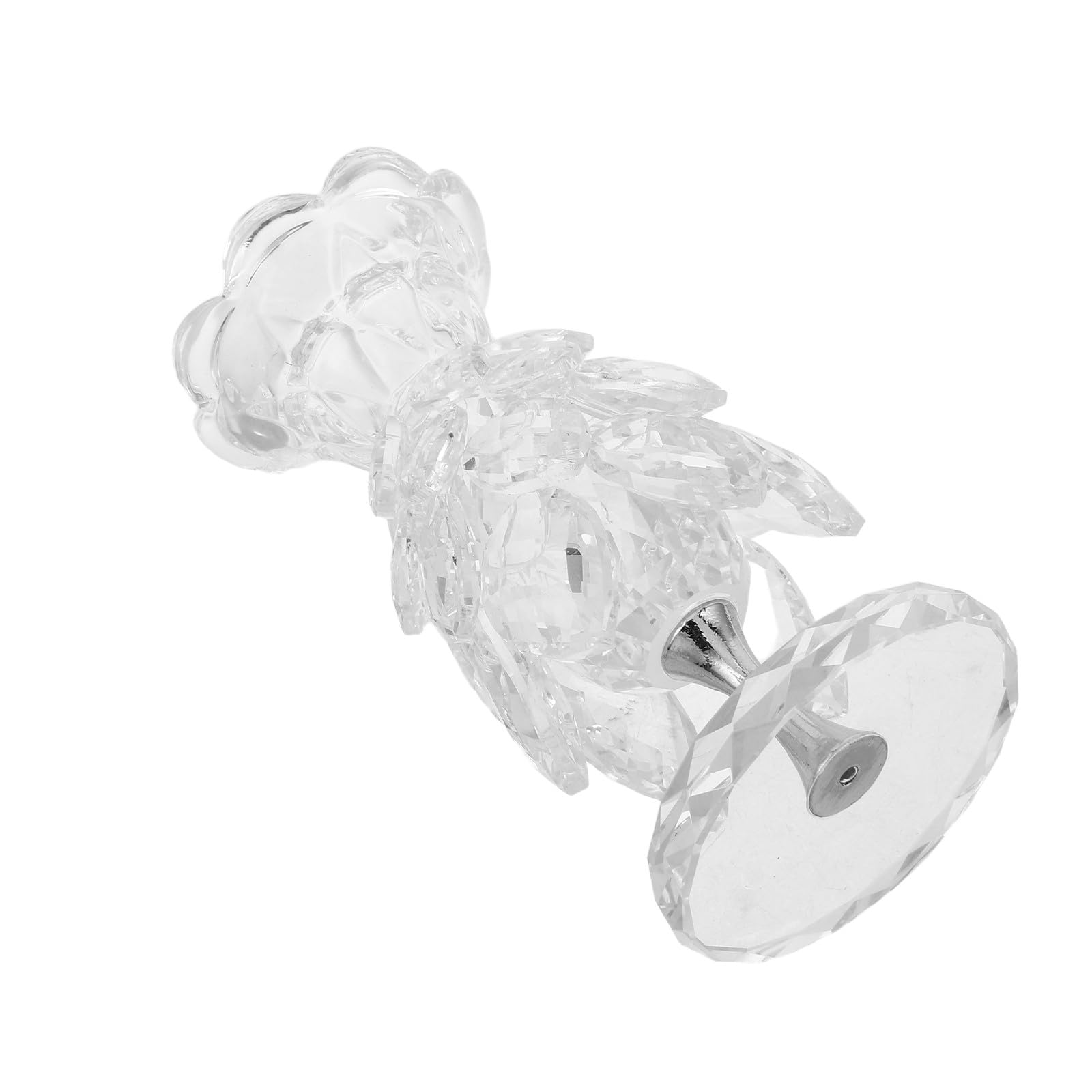 Bougeoir en cristal lotus refractant la lumiere pour sublimer vos bougies de table