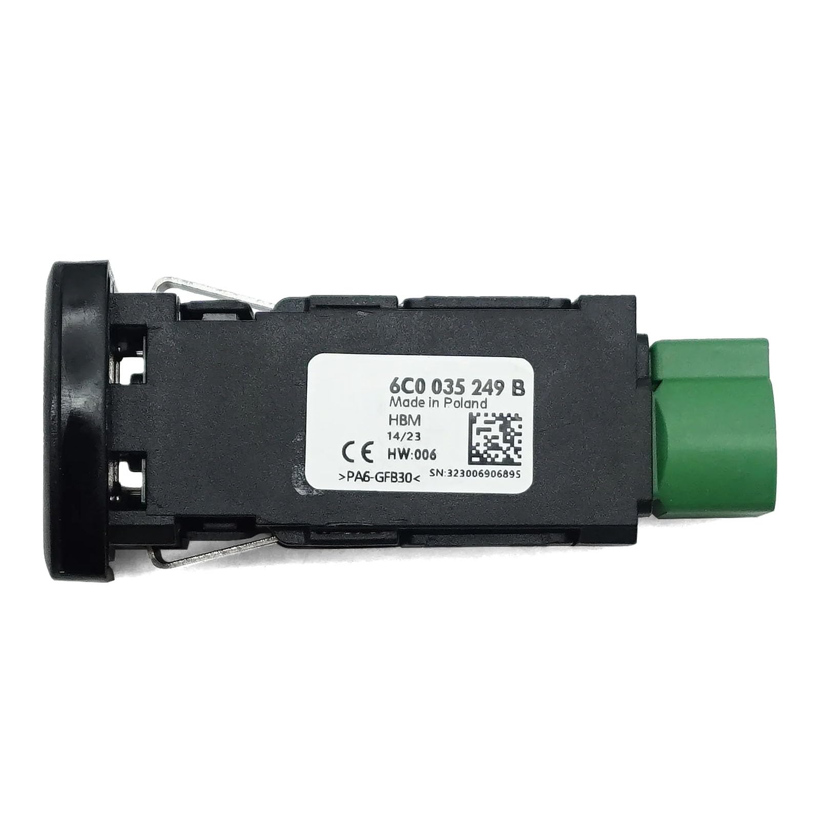 USB und Eingangsanschluss, Sound Enhancer, Schnellanschluss, Golf Fahrzeug, 6C0035249B, USB Assistent Anschluss