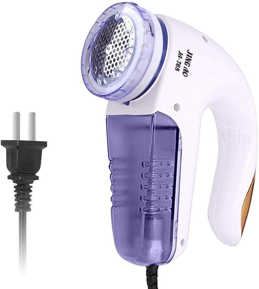 JINGAO Lint Remover, Portable Electric Fabric Clothes Furniture Shaver, Sweater Pill Defuzzer, Remove Pills Balls Bobbles From Clothing, Carpet, Curtain, Extra Replacement Blade And Brush