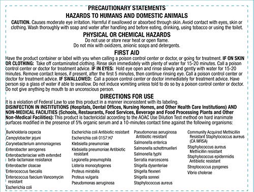 Benzarid Professional Disinfectant (4) Gallon Set | Medical Grade Sanitizer & Virucide | Eradicates Black Mold, Mrsa, Staph, H1N1, H5N1 Viruses, And Blood Borne Pathogens | Antibacterial #TOP4