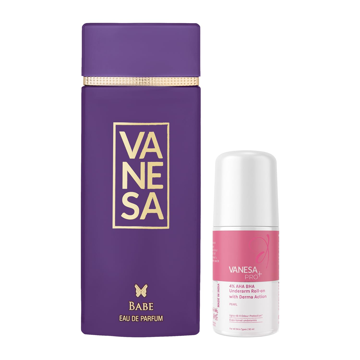 Vanesa Babe Perfume 60 ML & 4% Underarm Roll-on Deodorant 50 ML For Women, Pack of 2|Long Lasting Fragrance-image-46