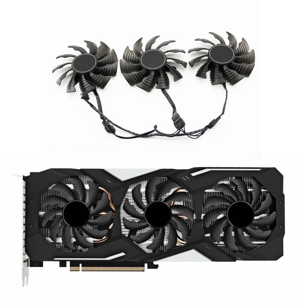 PC用ファン・クーラー GIGABYTE GEFORCEGTX 1660super Amazon.co.jp: RAKSTORE PLD08010S12HH 78mm グラフィックカード 冷却