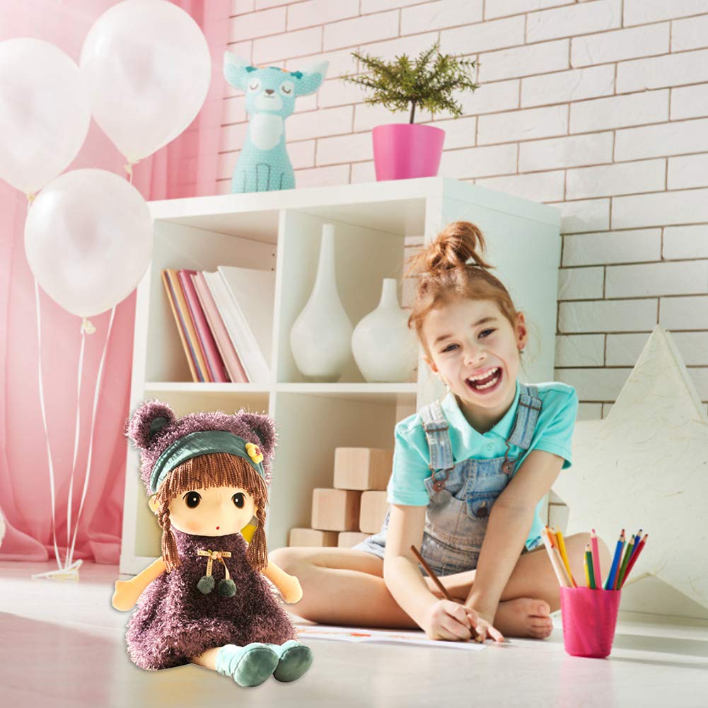 45cm Bambine Morbide Peluche Bella Bambola di Pezza, Fiaba Principessa Ragdoll Giocattolo Simpatico Cartone Animato Ragazza Bambola Giocattoli di Peluche Bambine Che dormono Bambola Partner Regalo