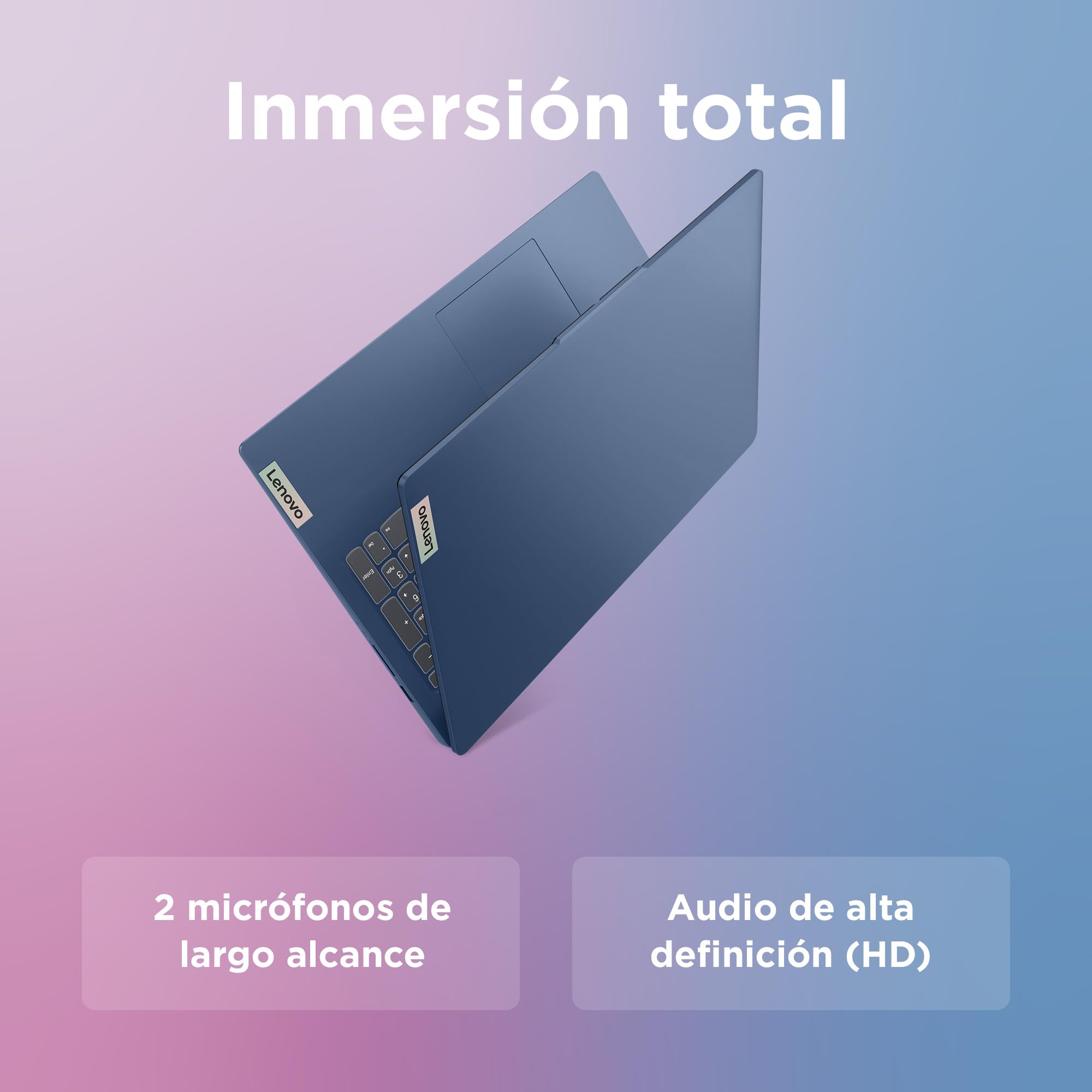 Lenovo IdeaPad Slim 3 Gen 8 – Ordenador Portátil 15.6'' FHD (Intel Core i3-N305, Intel UHD Graphics, 8 GB RAM, 256 GB SSD, Wi-Fi 6, Win 11 Home, Office Trial) Teclado QWERTY Español - Azul Abismo