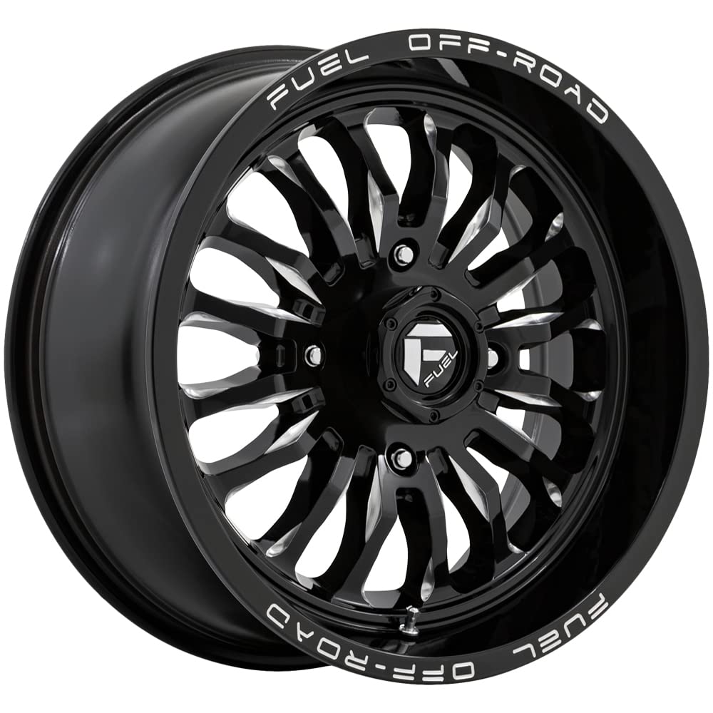 D821 Arc 20x7 4x156 +13mm Black/Milled Wheel Rim 20" Inch