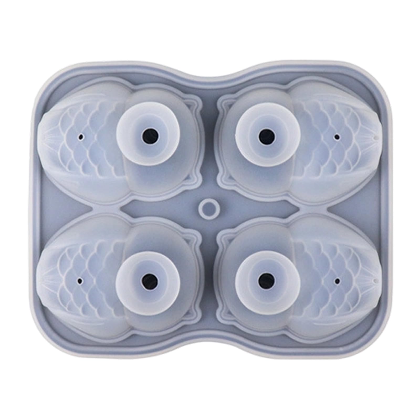 Oxxggkao 4 Cavities Owl Silicone Molds Multipurpose Bird Ice Maker Molds for Making Chocolate Jelly Candy Cake Freezing Drinks Chocolate Cast