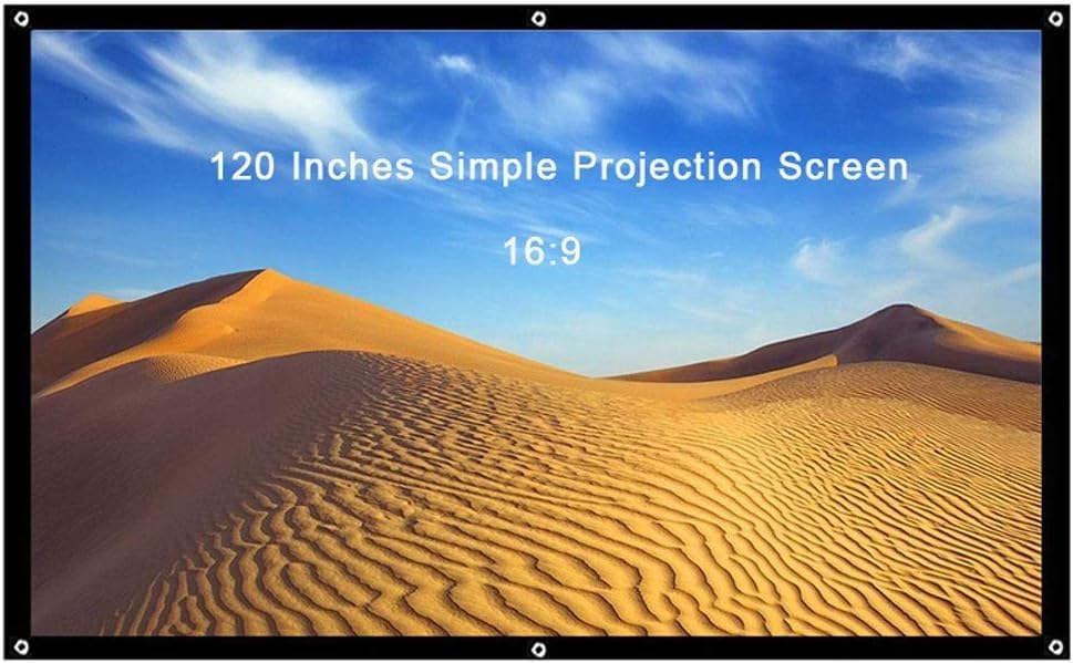 Pantalla portátil para proyector plegable 120 pulg