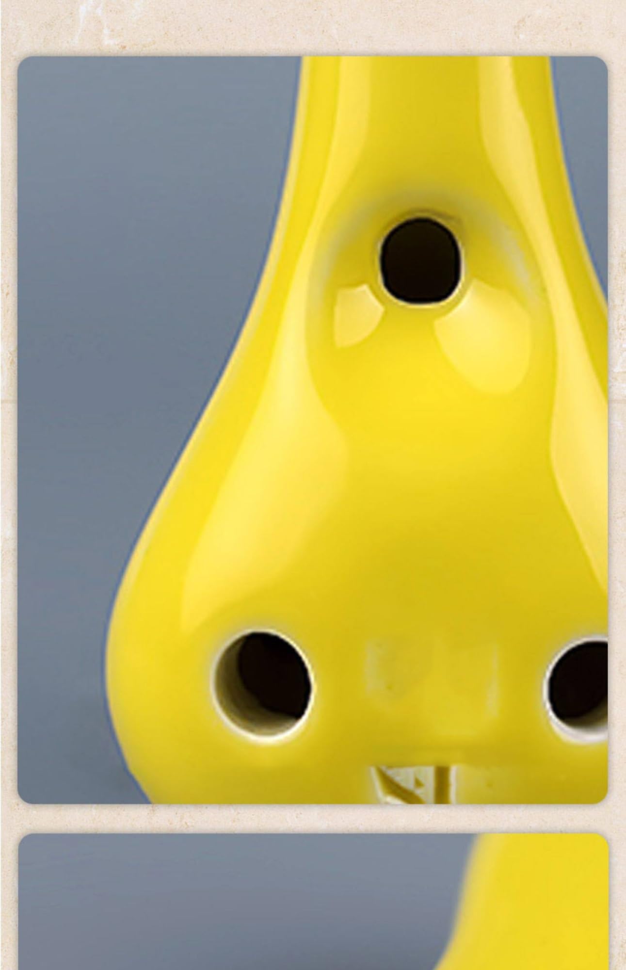 Ocarina Strumento Per Principianti Con Bocchino Lungo Smaltato Per Ocarina In Ceramica A Sei Fori Chiave DO Alta