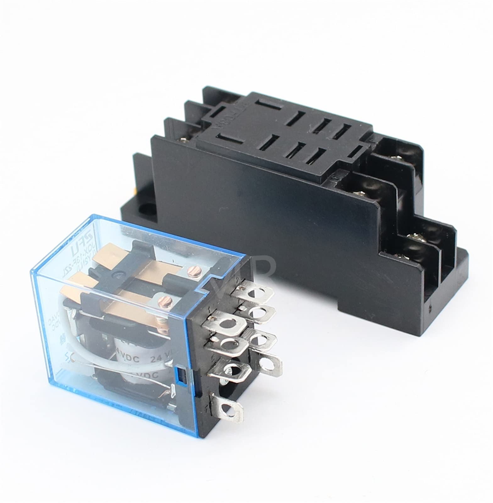 10x LY2 Zeitrelais DC110V AC110V AC220V AC380V Kleines Relais 10A Spule 8-Pin DPDT mit Sockel (Dc, 12V)