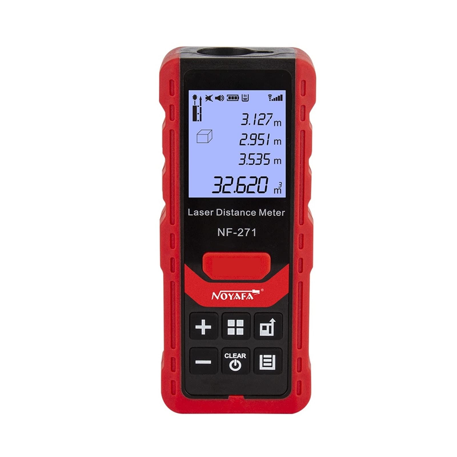 medidor de Distancia láser, Medidor de Distancia láser NF-271 40M 80M telémetro Cinta telémetro Dispositivo de Medida Regla Digital Herramienta de Prueba Medir Distancia, área y Volumen (Color : 271-