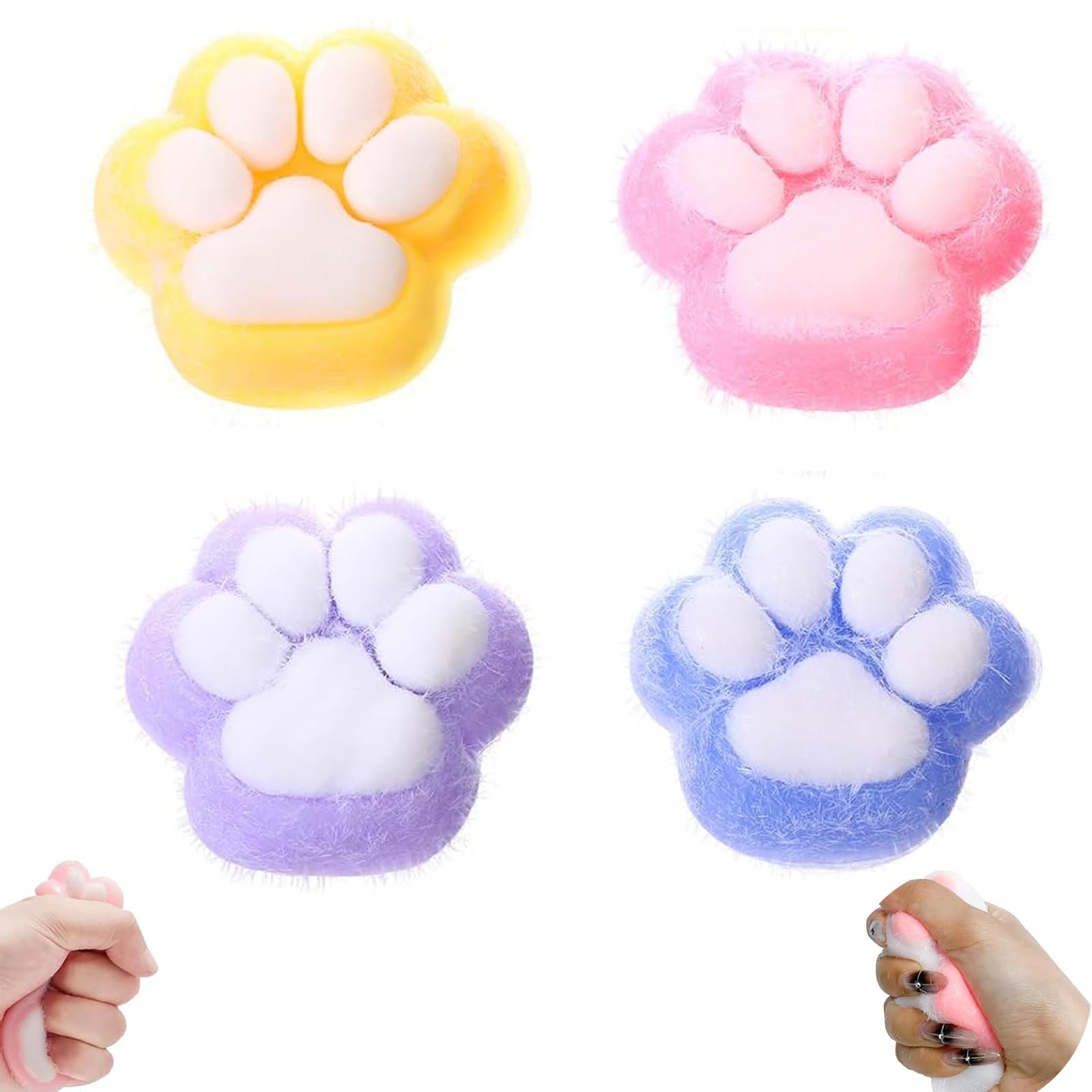 Jouet Sensoriel Doux Jouet Anti-Stress Patte De Chat Géante - Squishy Doux Et Mignon Pour Détente - Idéal Enfants Et Adultes Yoyo Squishy