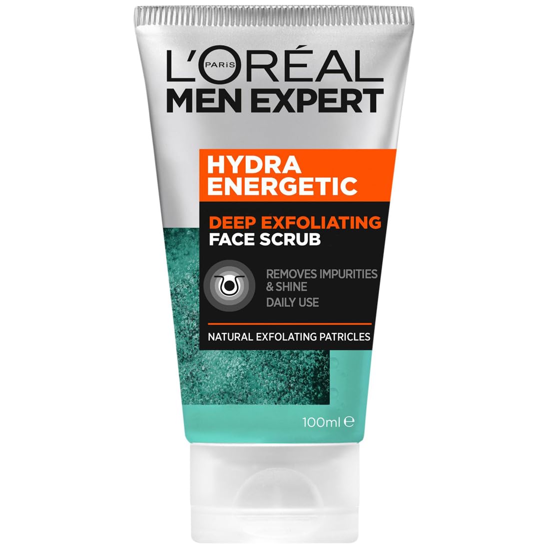 L'Oréal Paris Deep Exfoliating Scrub, Removes Impurities & Shine, Pore-Cleansing, Men Expert Hydra...