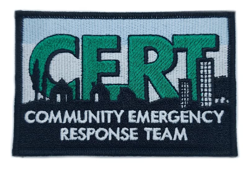 CERT Community Emergency Response Team Patch (4 Inch) Embroidered Iron/Sewon Badge