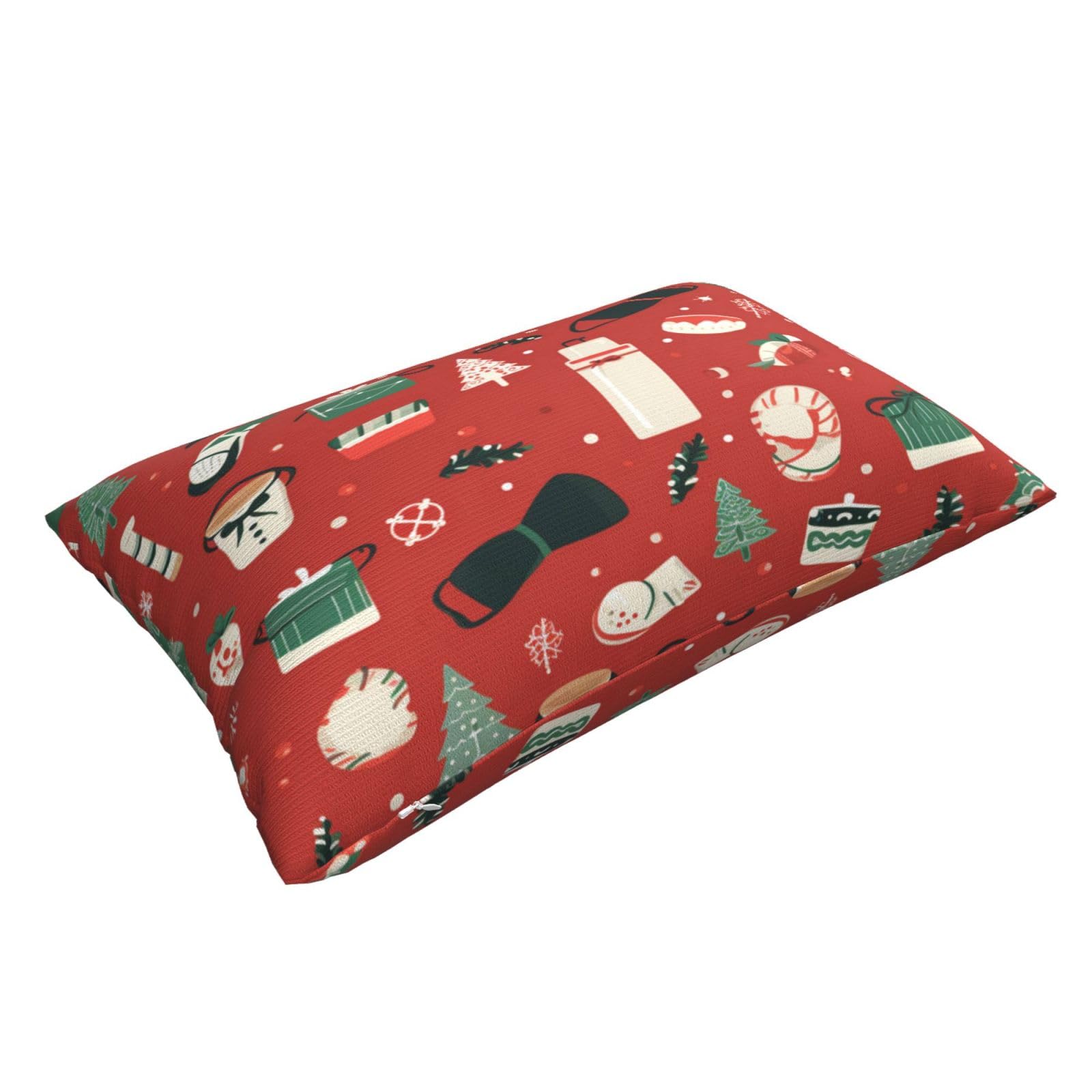 Funda Cojin 60x90 cm Fundas Cojines Rojo 2 Piezas, Navidad Cojines Decorativos, Rectangular Fundas de Cojines, Fundas Cojines Sofa Funda de Almohada, Sala de Estar Dormitorio Decoracion Hogar,S612