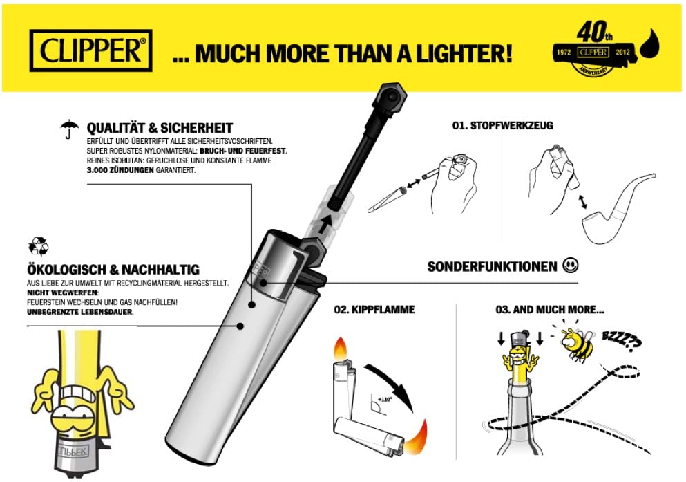 Amazon.de: Clipper Feuerzeug 4er Set (Kaktus)