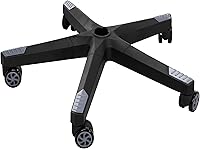 Vista 1 de Frassie Pieza de repuesto de base de silla de oficina de nailon resistente de 28 pulgadas con 5 ruedas