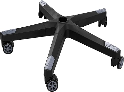 Miniatura 8 de Frassie Pieza de repuesto de base de silla de oficina de nailon resistente de 28 pulgadas con 5 ruedas